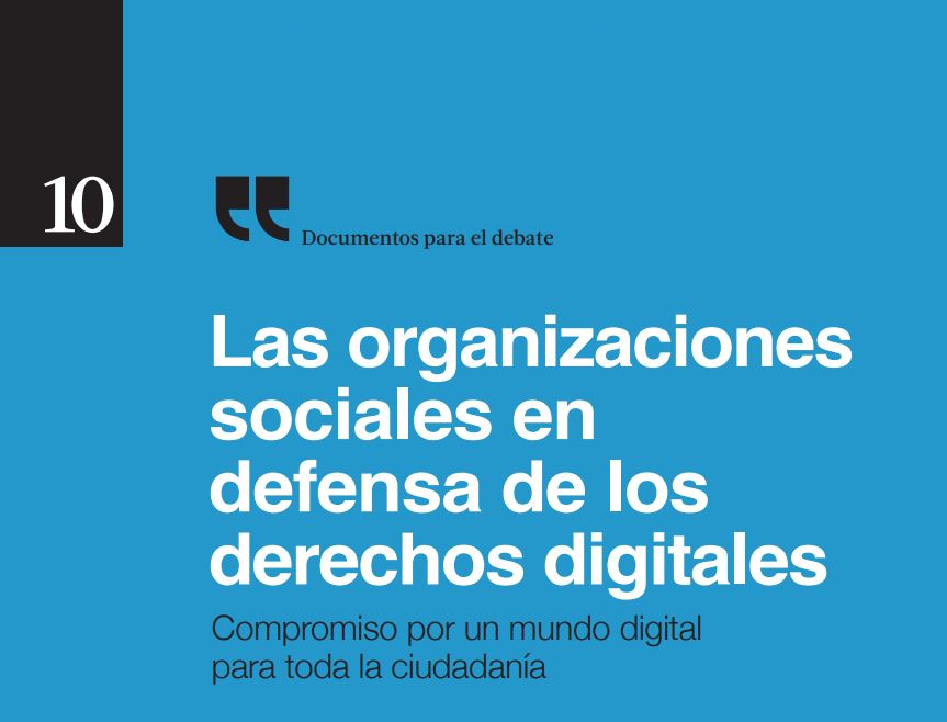 Las organizaciones sociales en defensa de los derechos digitales